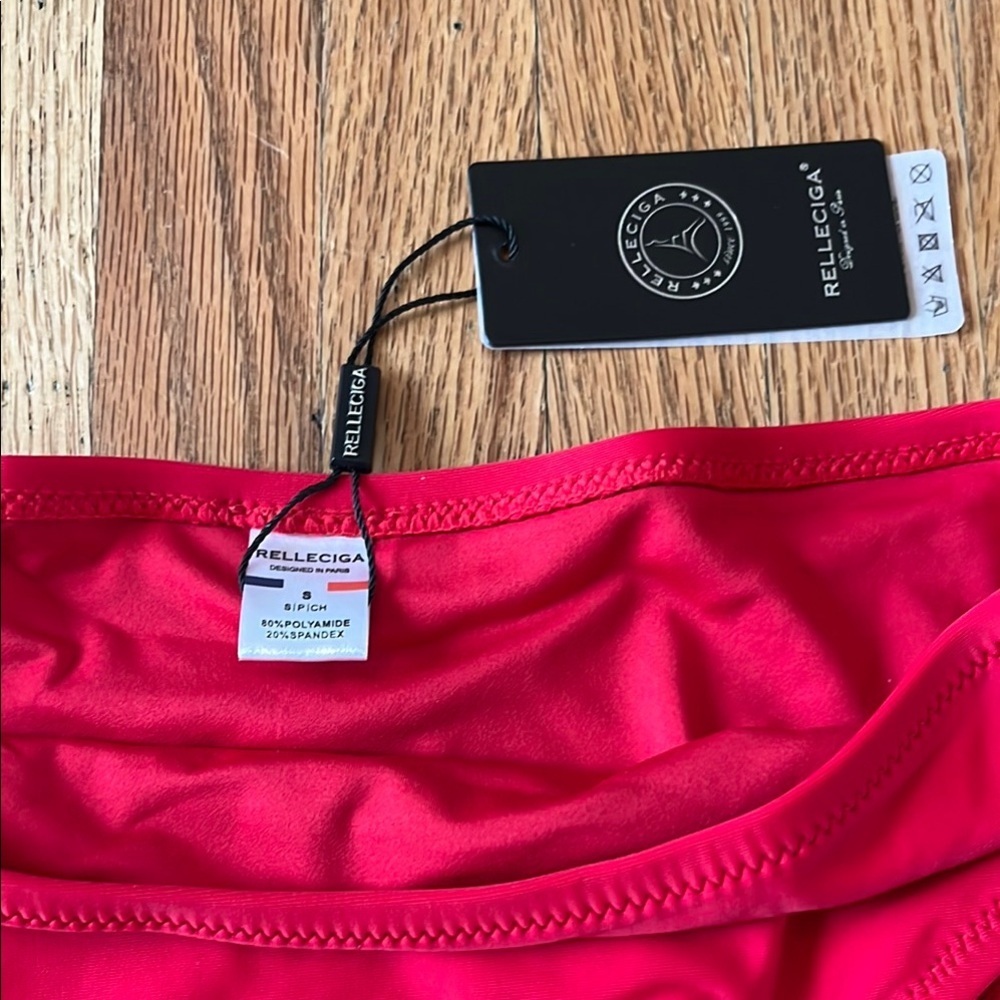 Vibrant Red Bikini Bottom - Picture 2 of 3